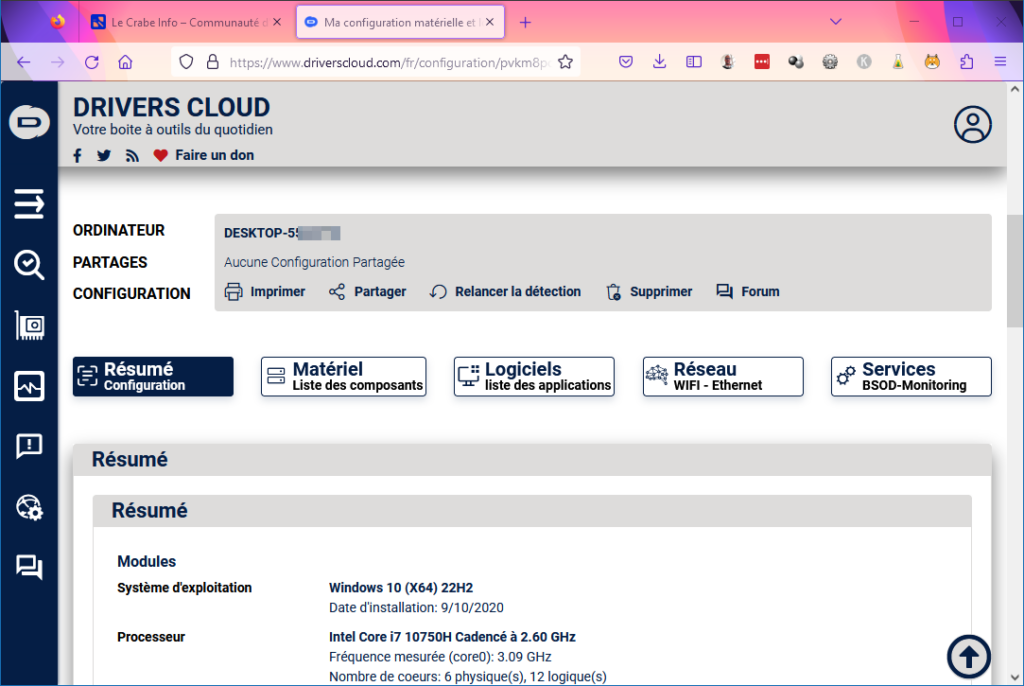 driverscloud 08 Listes configuration