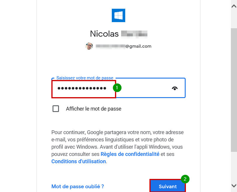 Config Courrier 08 mdp gmail