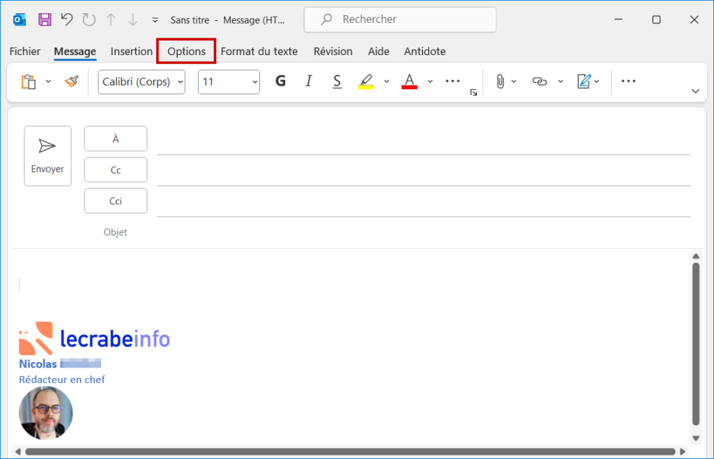 Outlook CCI, options