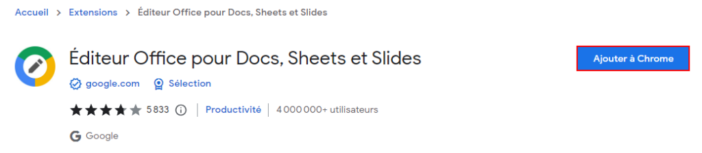 Comment ouvrir un fichier xlsx - Téléchargez l'extension sur Chrome