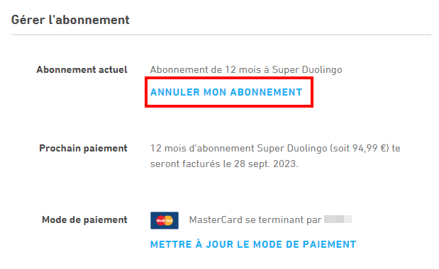 Comment supprimer un compte Duolingo - Annuler son abonnement Super Duolingo