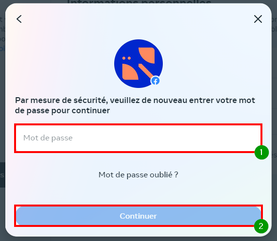 Supprimer Facebook garder Messenger - Confirmer son identité par mesure de sécurité