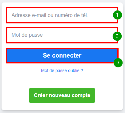Supprimer Facebook garder Messenger - Se connecter à son compte Facebook