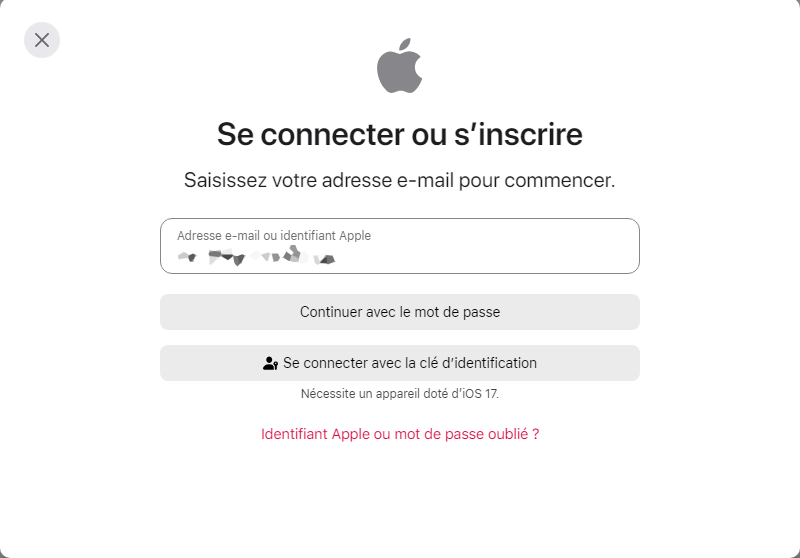 Se connecter à Apple Music sur le web