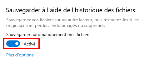 Récupérer les données d’une clé usb non reconnue - vérifier que l'historique des fichiers de votre ordinateur est activé