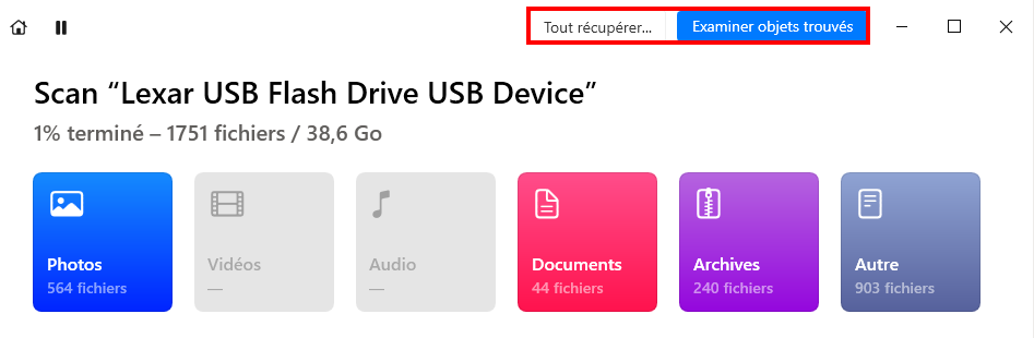 Récupérer les données d’une clé usb non reconnue - examiner les éléments disponibles sur la clé USB endommagée