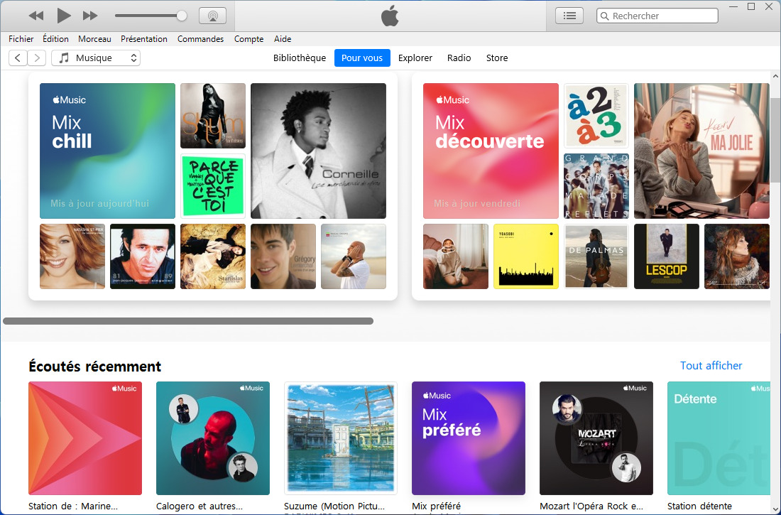Écouter Apple Music sur un PC Windows