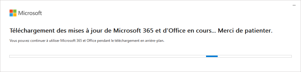 Outlook signature disparue - Téléchargement des mises à jour