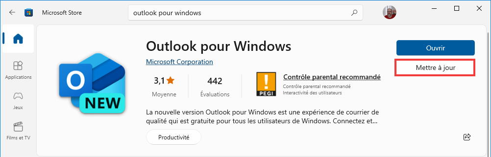 Outlook signature disparue - Mettre à jour Outlook pour Windows