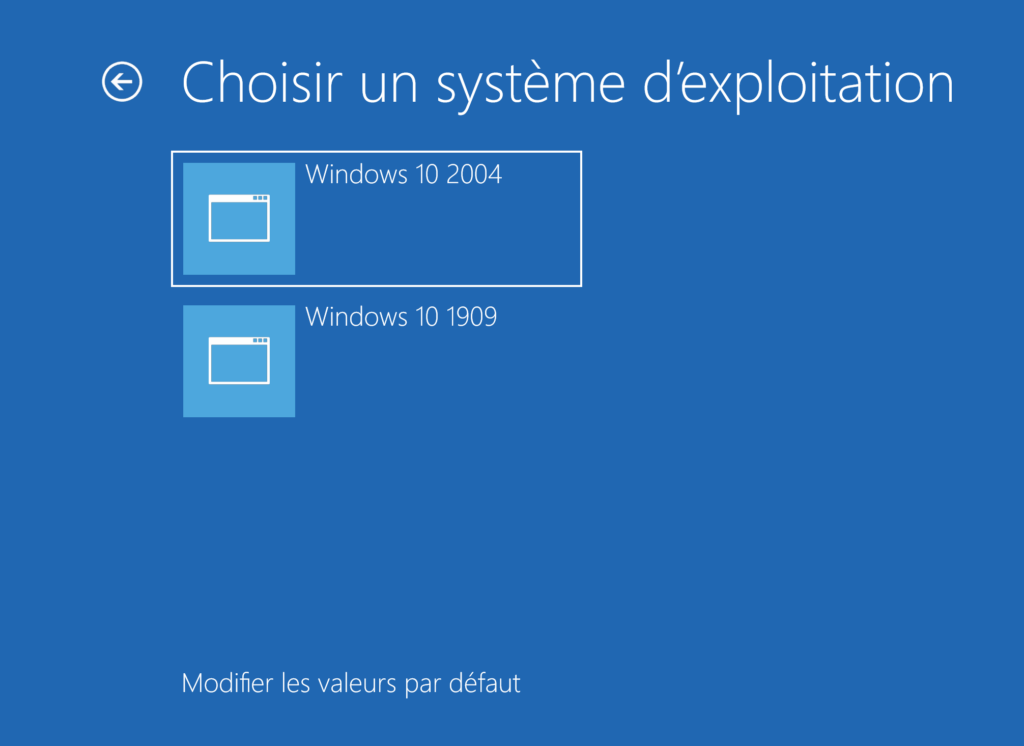 Dual boot sur un PC Windows