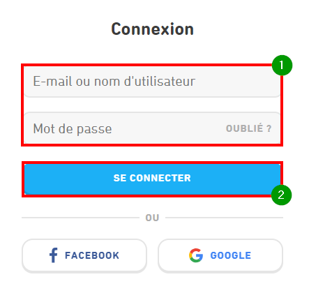 Comment supprimer un compte Duolingo - Entrer ses identifiants