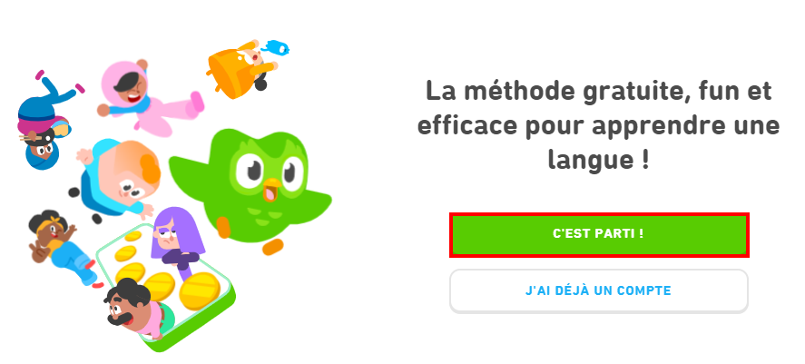 Comment supprimer un compte Duolingo - Créer un profil