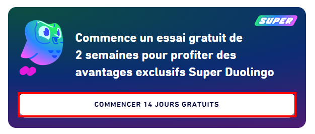 Comment supprimer un compte Duolingo - Essayer Super Duolingo pendant 14 jours