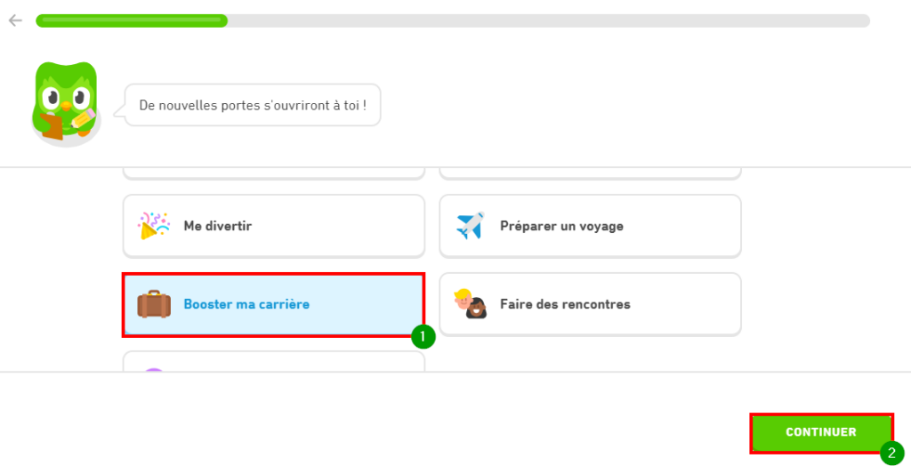 Comment supprimer un compte Duolingo - Raison apprendre cette langue