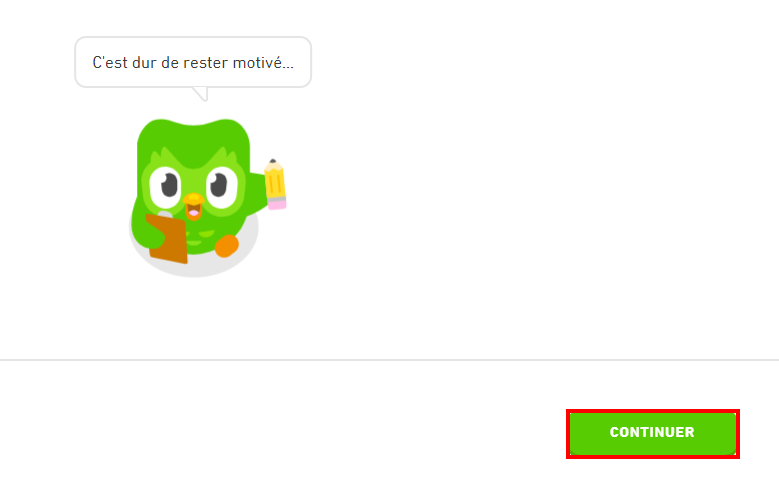 Comment supprimer un compte Duolingo - Rester motivée