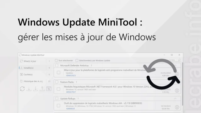 Windows Update MiniTool : gérer les mises à jour de Windows