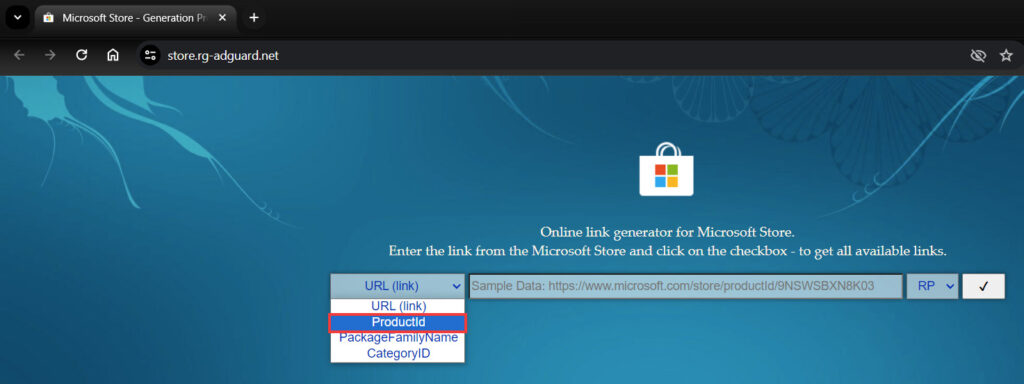Installer Paint 11 sur Windows 10 Sélectionner ProductID