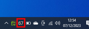 Afficher le pourcentage de batterie sur Windows 11 et 10 - L'icône du pourcentage de batterie s'affiche dans la barre des tâches grâce à Battery Percentage Icon