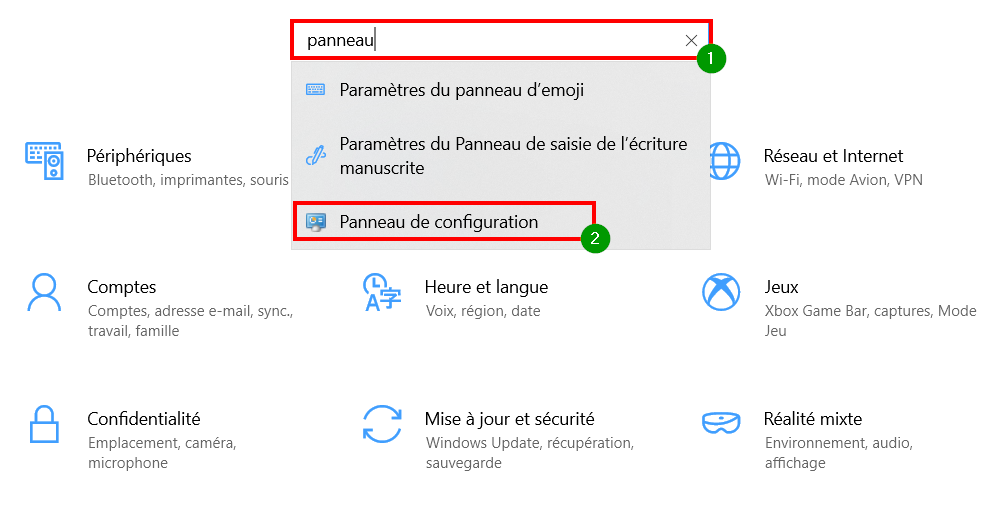 Comment faire la mise à jour sur Windows 10 ? - Accéder aux paramètres de configuration