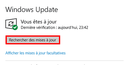 Comment faire la mise à jour sur Windows 10 ? - Rechercher de nouvelles mises à jour