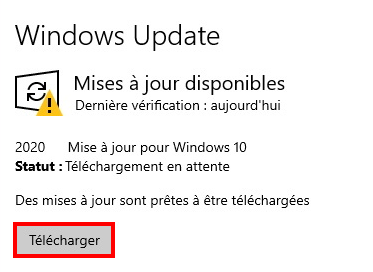 Comment faire la mise à jour sur Windows 10 ? - Télécharger une mise à jour disponible