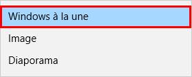 windows à la une l'écran de verrouillage Windows 10