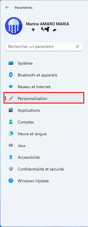Paramètres > Personnalisation pour modifier l'image de l'écran de verrouillage sur Windows 11