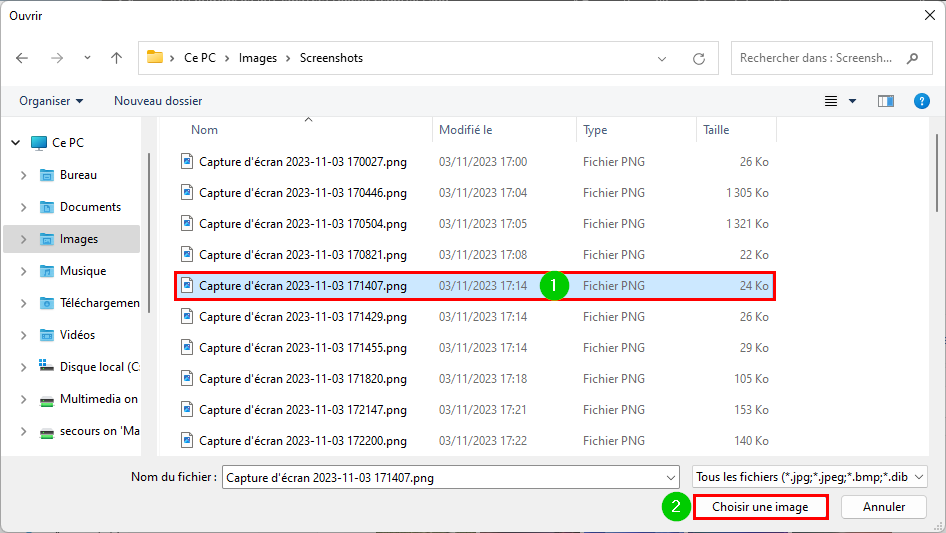 Choisir une image pour l'écran de verrouillage Windows 11