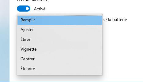 Les différentes tailles d'image de fond d'écran