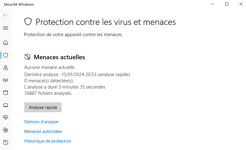 Utiliser Antivirus Microsoft Defender sur Windows 11