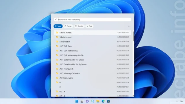 Everything Toolbar : la barre de recherche ultra-performante pour Windows