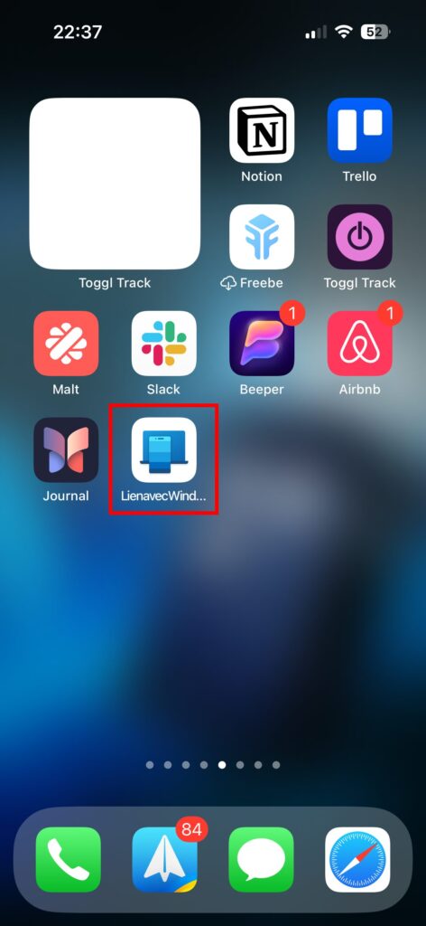 iPhone ouvrir Lien avec Windows