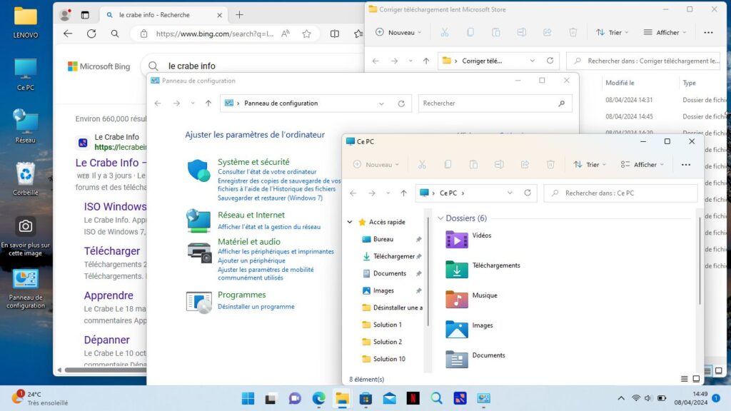 Corriger le téléchargement lent dans le Microsoft Store - Bureau de Windows encombré