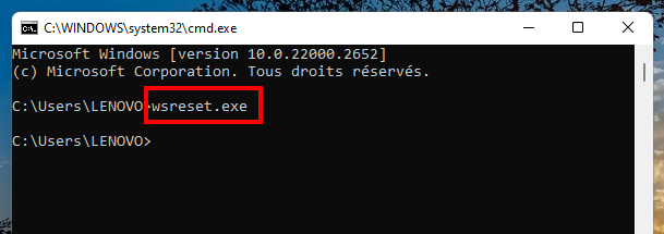 Corriger le téléchargement lent dans le Microsoft Store - Effacer les données mises en cache sur Microsoft Store