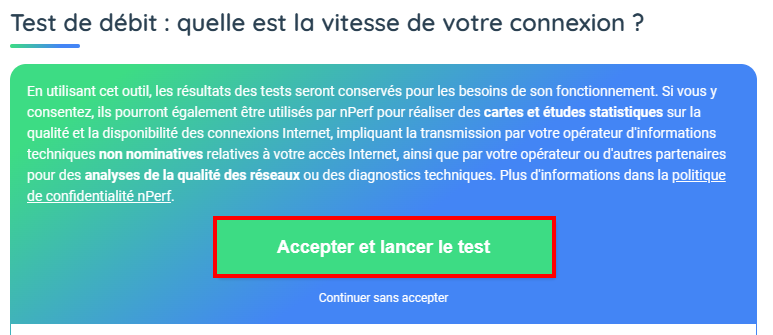 Corriger le téléchargement lent dans le Microsoft Store - Tester vitesse réseau