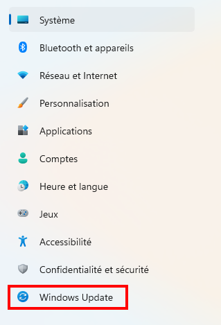 Corriger le téléchargement lent dans le Microsoft Store - Ouvrir Windows Update