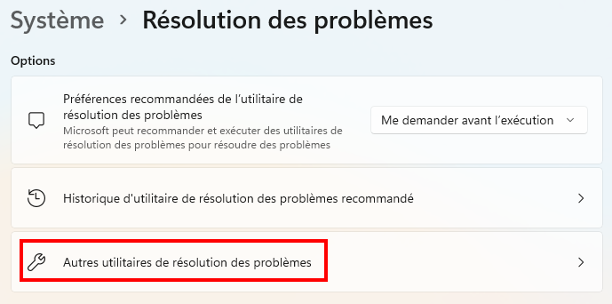 Corriger le téléchargement lent dans le Microsoft Store - Accéder au dépanneur de Microsoft Store