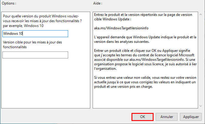 Windows 10 modifier Éditeur due stratégie groupe locale créer pour bloquer la mise à niveau vers Windows 11