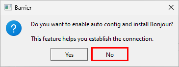 pas installer Bonjour