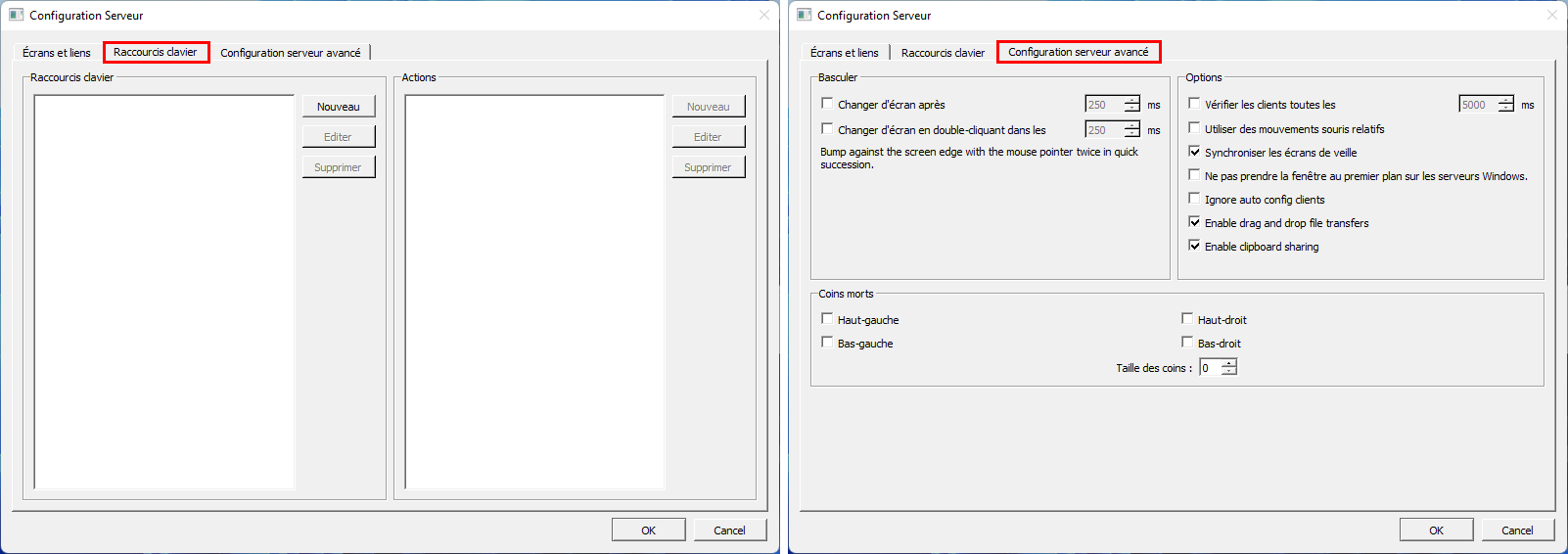 Barrier PC Windows configurations complémentaire