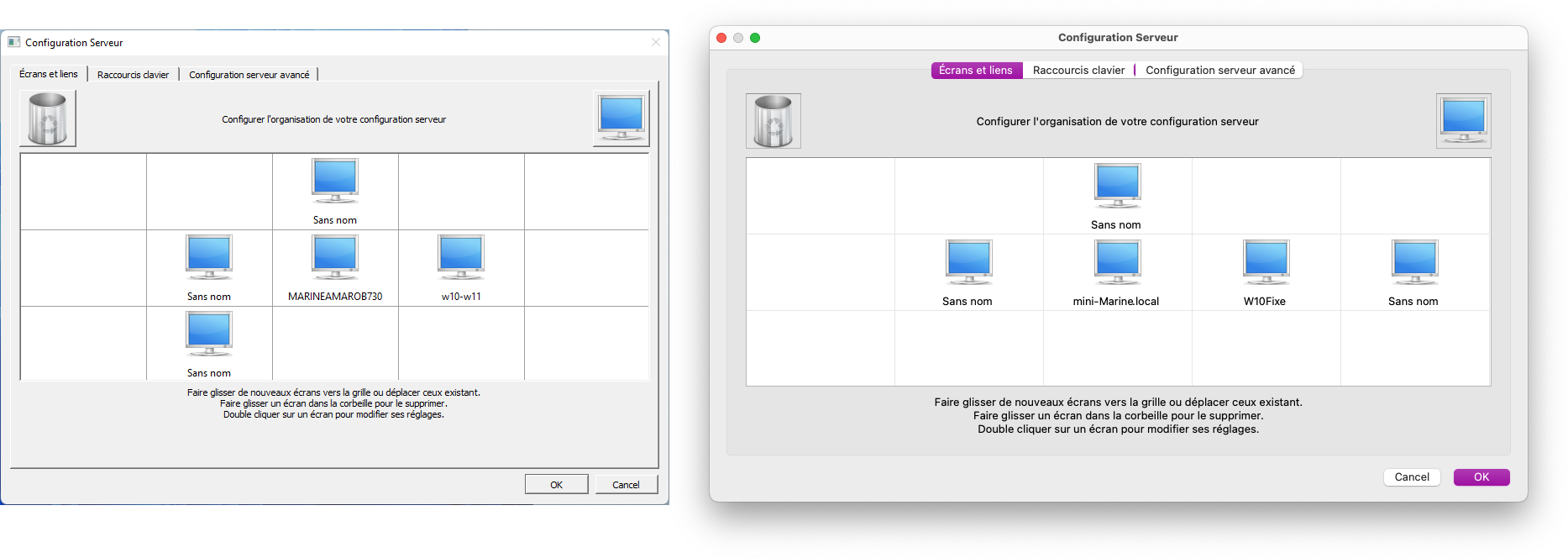 Barrier macOS Windows contrôler plusieurs PC un seul clavier/souris
