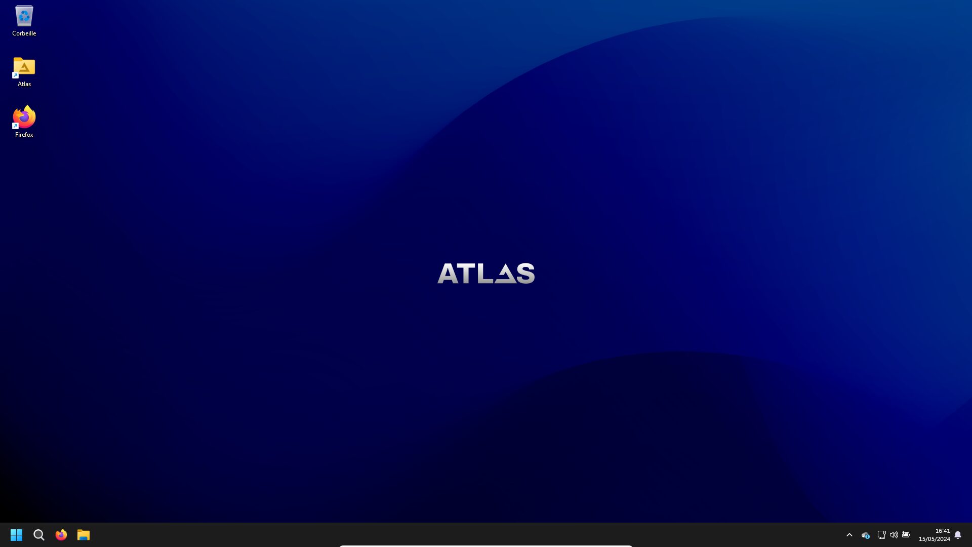 Nouveau bureau avec AtlasOS