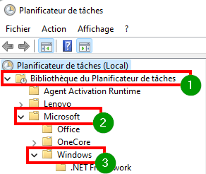 Pourquoi mon PC sort de veille tout seul - Accéder au dossier Windows