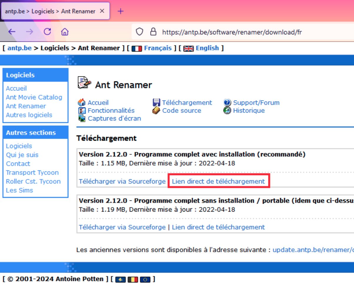 renommer plusieurs fichiers windows 11-installation antrenamer