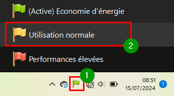 PowerPlanSwitcher - Basculer vers un autre mode d'alimentation