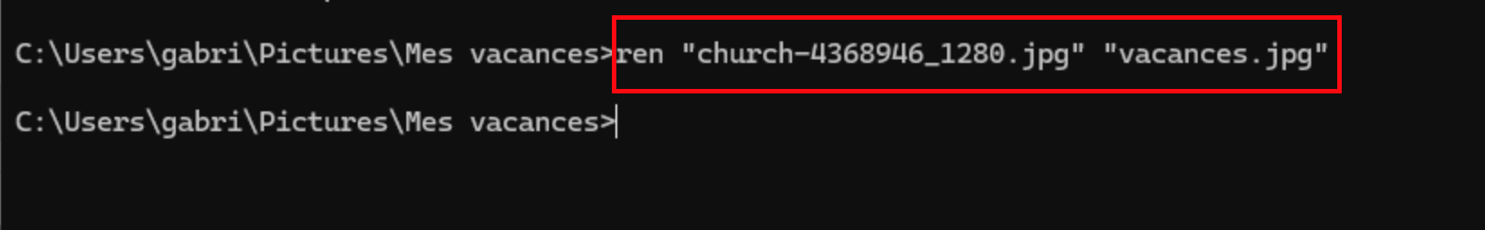 renommer plusieurs fichiers windows 11-lignes de commandes2