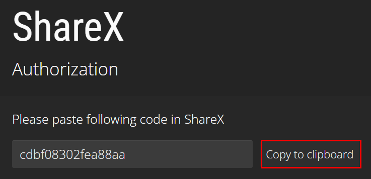 Faire une capture d’écran avec ShareX - Copier le code de vérification