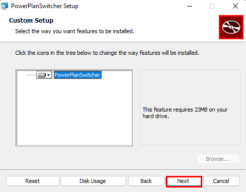 PowerPlanSwitcher - Confirmer l'installation de ce logiciel