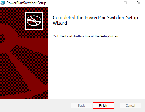 PowerPlanSwitcher - Le logiciel est installé sur votre ordinateur