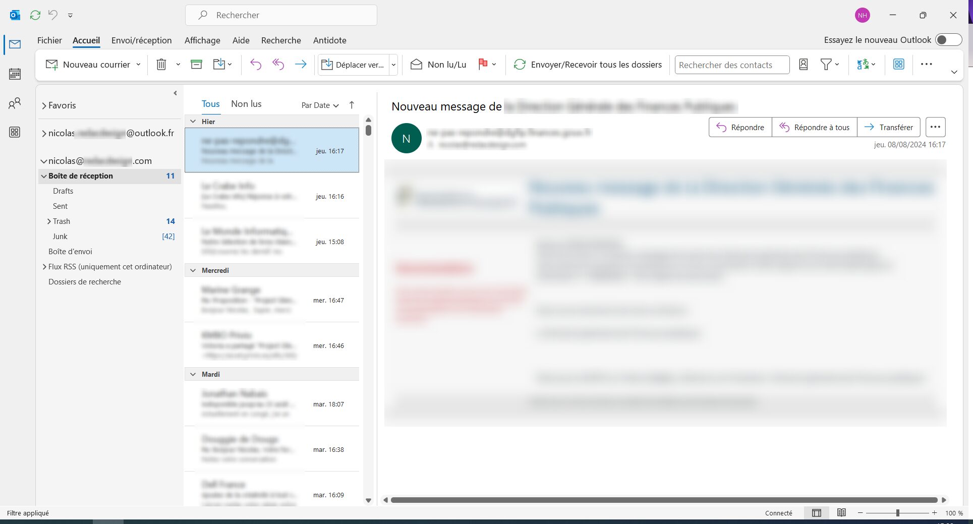 Présentation de Outlook 365
